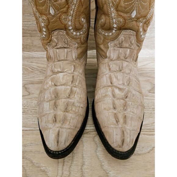 Men's Tan Western Boots - Picture 3 of 14